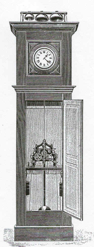 German mini tower clock in tallcase (12).jpg (259183 bytes)